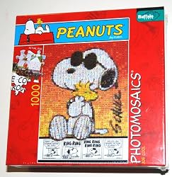Peanuts, Joe Cool Photomosaic Jigsaw Puzzle, 1026 Pieces, Bonus Poster Inside! (1 Each)
