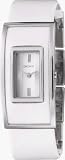 DKNY Stainless Steel Ladies White Dial & White Patent Leather Strap Watch