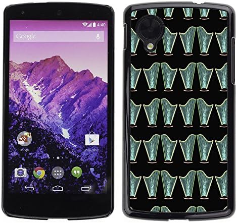 PatternViking PC Polycarbonate Aluminium Back Case Cover LG GOOGLE NEXUS 5 ( cute harp )