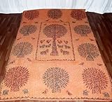 Unique Home Decor Tree of Life Patch Work Cotton Bed Sheet Bedspread