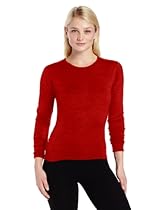 Minus33 Merino Wool Women's Moriah Lightweight Crew, True Red, X-Small
