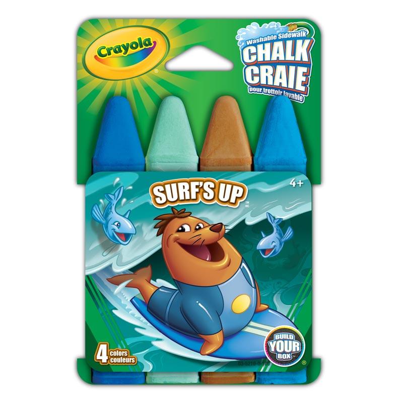 Amazon.com: Crayola Build Your Box Surfs Up Chalk (4 Count): Toys ...