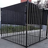 6' X 10' Black UV Rated Dog Kennel Shade Cover W/Grommets