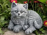 Eigenschaften Tiefes Kunsthandwerk GbR  / Tierfigur Katze schiefergrau