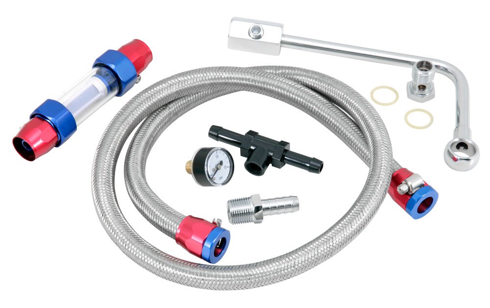 Spectre Performance 2985 Edelbrock Fuel Line Kit Fox and Grapes