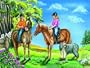 Outing on Horseback 100-Piece Puzzle