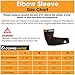 Copper United Compression Elbow Sleeve #1 Copper Infused Fit Support - GUARANTEED Recovery Brace - Best for Workouts, Golfers, Tennis Elbow, Arthritis, Tendonitis & More - Wear Anywhere - Single