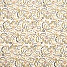 V&A Fabric - Scroll (Neutral) - 1 Metre