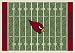 Arizona Cardinals 3' 10" x 5' 4" NFL Home Field Area Rug