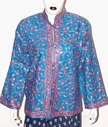 Ladies Jacket Outerwear Vests Wool Fabric Evening Dress Handmade in Kashmir Size 12 (jkt351)