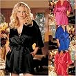Classic Kimono Robe in Plus Sizes 1x/2x 3x/4x 5x/6x Black Blue Pink Red