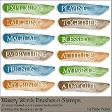 Photoshop Brushes - Watery Brushes and Stamps