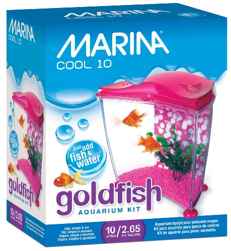 Marina Cool Goldfish Kit, Pink, Medium/2.65-Gallon