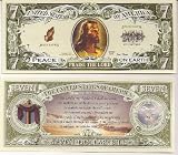 Jesus Psalm 23 $7 Dollar Novelty Bill Collectible