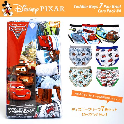[ディズニー]Disney Cars 7pair Brief pack #4/カーズパンツアソート7枚組 No.4/2歳-5歳