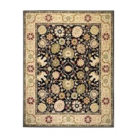 Millennium I Area Rug, 7'9X9'9, BLACK IVORY by Home Decorators Collection
