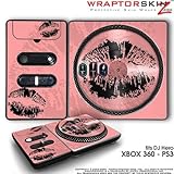 DJ Hero Skin Big Kiss Lips Black on Pink fit XBOX 360 and PS3 (DJ HERO NOT INCLUDED)