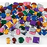 Fun Express - Jumbo 1" Assorted Adhesive Jewels (1-Pack of 100)