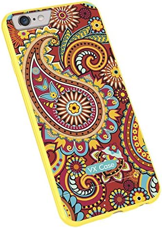 VX Case UV Print iPhone 6 (Yellow Paisley Stamp)