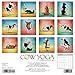2016 Cow Yoga Wall Calendar