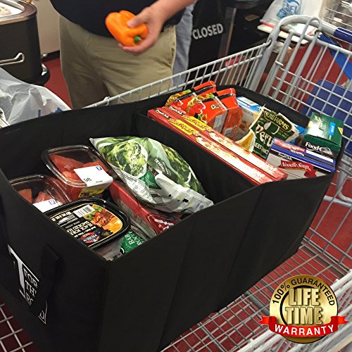 1 FOR THE ROAD Trunk Organizer, Grocery Carrier & Storage; Auto Car SUV