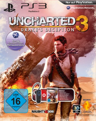 Uncharted 3: Drake's Deception + Sony Bluetooth Headset