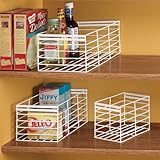 Polyethylene Dip Set of 3 Wire Basket Organizers (sm, med, lrg)