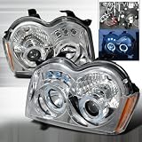 05-07 Jeep Grand Cherokee Projector Headlight Chrome
