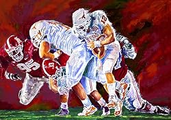 Alabama Painting - Down and Out Red
