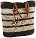 Roxy Juniors Jump Ship Beach Bag, Black/Tan, One Size
