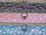 10 INCH - BLUE - Fandango Iridescent 3D Dog Collars
