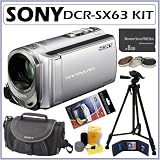 Sony DCR-SX63 16GB Flash Memory Handycam Camcorder with 60x Optical Zoom + 8GB Deluxe Accessory Kit
