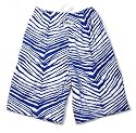 Zubaz Shorts: Royal Blue/White Shorts