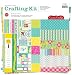 Cosmo Cricket DeLovely Scrapbook Paper Crafting Kit, 12-Inch-by-12-Inch