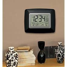 La Crosse Technology WS-8119U-IT-B Atomic Digital Wall clock with temperature