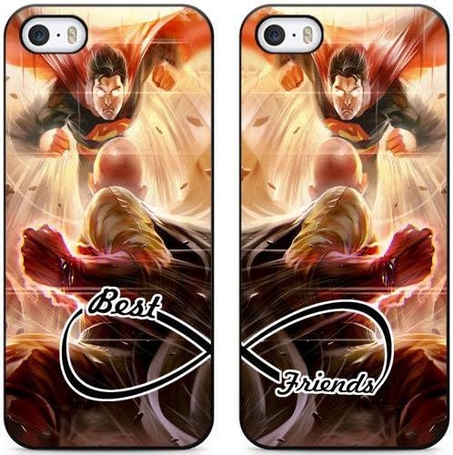 BFF Best Friends Hard Snap-On Protective Case for iPhone 5 5S SE Black [KHJKJLDFJ7945] CUSTOM ONE PUNCH-MAN THEME iPhone 5 5S SE Cover