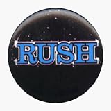 Rush - Blue Logo on Stars - AUTHENTIC 1980's RETRO VINTAGE 1.25 Button / Pin