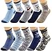 Deer Mum Boy Cartoon Dinosaurs Pattern Cotton Socks 6 Pairs(4y-7y)