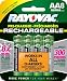 Rayovac Rechargeable NiMH Batteries, AA-size, 8-count Carded Pack