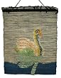 Hand Made Home Sweet Home Picture - Natural Jute Weave Wall Hanging Folk Art