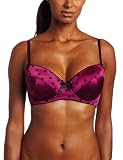 Betsey Johnson Women's Stretch Satin Jacquard Demi Bra