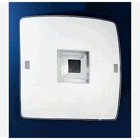 Eglo 88536A Input, Black and White, 2-Light Wall Ceiling Light Fixture by Eglo