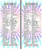 Names of God Bookmark, Set of 10, 156 Names of God