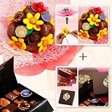 Thumbnail image for Joy Romantic Gift for Her (28 Pieces Dark & Milk: 1 Bouquet-5 Edible Chocolate Flowers + 1 Candy Ladybird + 10 premium Chocolates and 1 Ballotin-12 premium Chocolates)