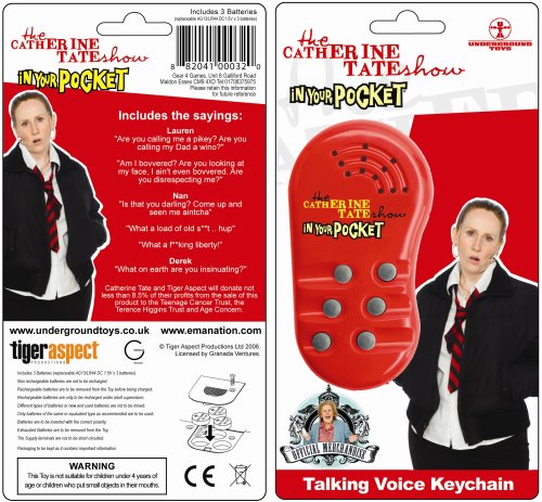 Childrens Toyshop  Toys : Catherine Tate (Swearing) In Your Pocket voicekeychain