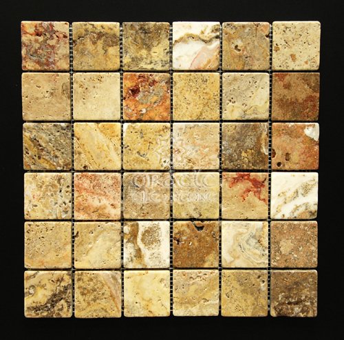 External hard drive:Scabos 2 X 2 Tumbled Travertine Mosaic Tile