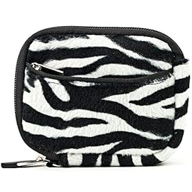 BLACK WHITE Zebra Animal Design Water Resistant Protective and Durable Carrying Sleeve Case For Panasonic Lumix DMC-SZ7 / DMC-TS10 / DMC-TS20 / DMC-TS3 / DMC-TS4 / DMC-ZS10 / DMC-ZS15 / DMC-ZS20 / DMC-ZS8 / FH4 / FH6 / FH8 / SZ1 / TS4 / ZS15 / ZS20 Point And Shoot Digital Camera