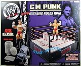 Eigenschaften Jakks WWE / WWE - ECW - Wrestling Ring - CM PUNK - Extreme Rules Ring - incl. Exclusive CM PUNK Action Figur & Wrestling Ring & Mülltonne & Klappstuhl & Tablett - OVP