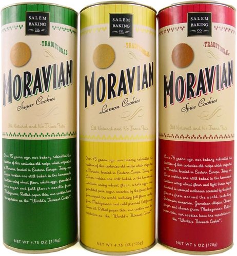 Moravian Assortment (Large): Spice, Sugar, Lemon Cookies all natural, no trans fats... by Salem Baking Company