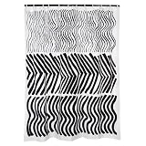 Marimekko Silkkikuikka Black & White Shower Curtain